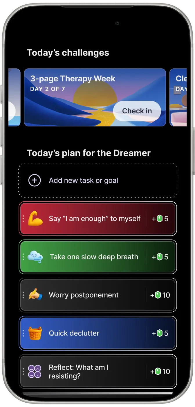 FABU self-care practices screen FABU self-care practices screen
