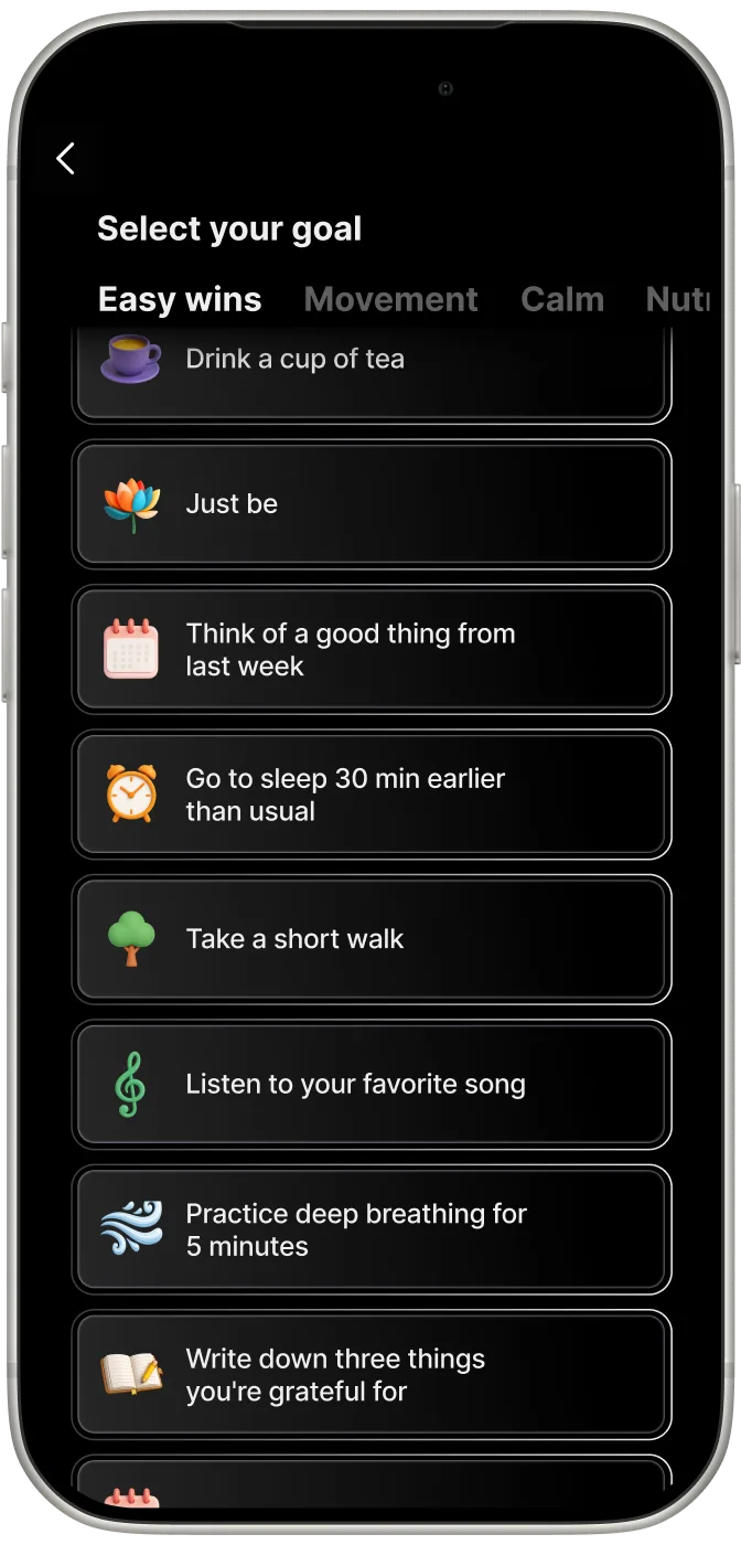 FABU mood journaling screen FABU mood journaling screen